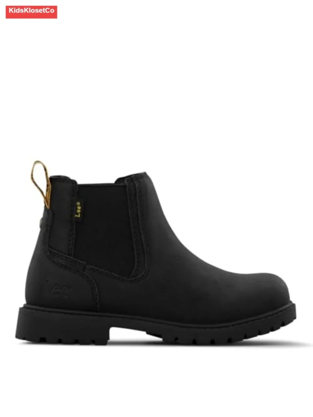 Boys Faux Leather Chelsea Boots with Padded Insole & Easy Pull On
